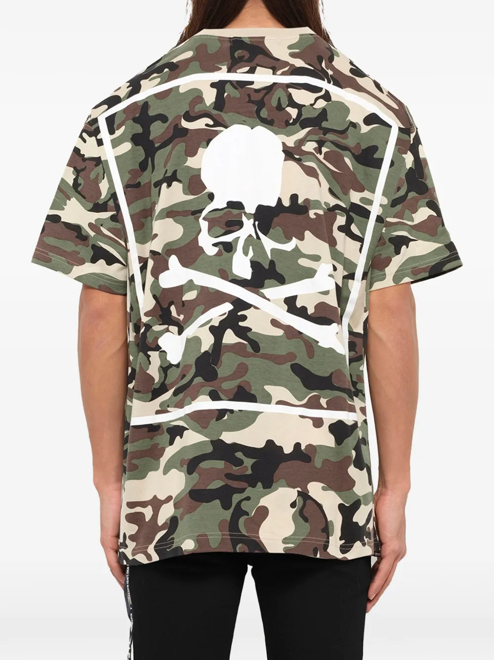 Mastermind Japan T-shirt met camouflageprint Groen