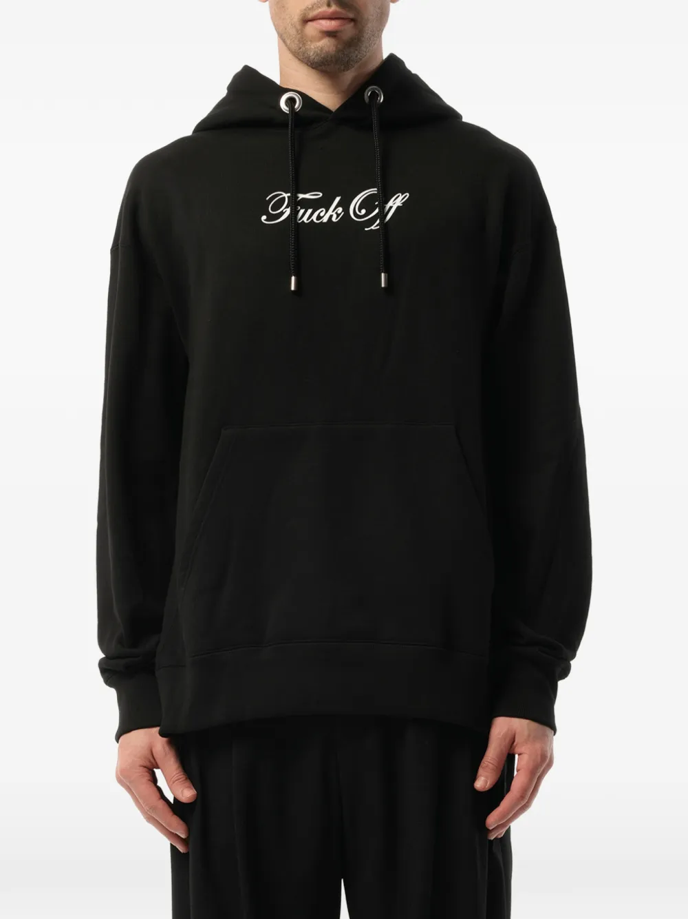 Mastermind Japan skull-print drawstring hoodie - Schwarz