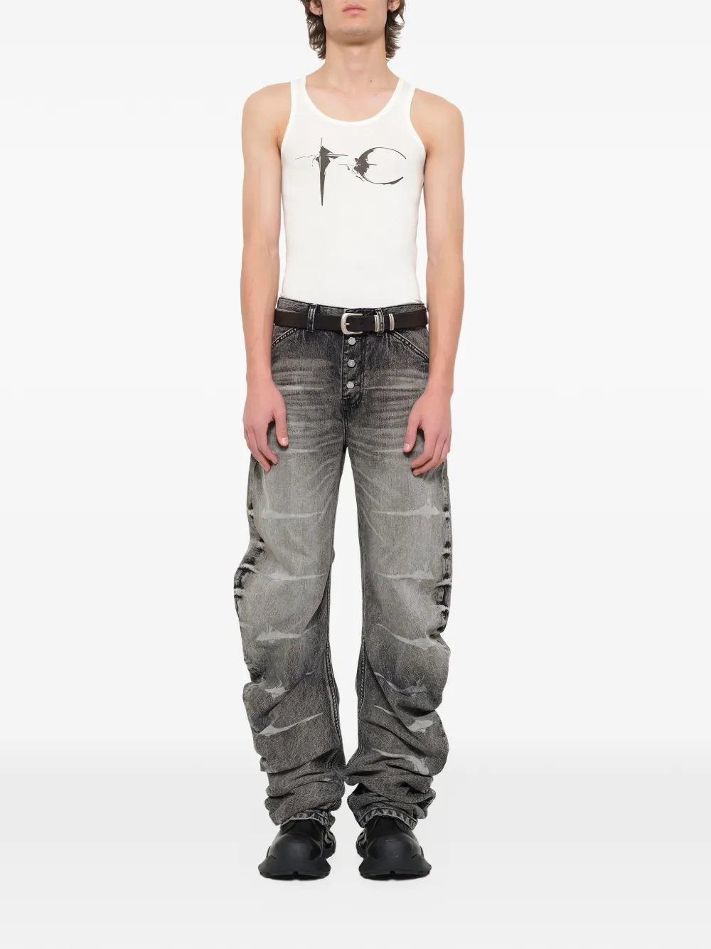 THUG CLUB Not Easy Tank Top | White | FARFETCH RO