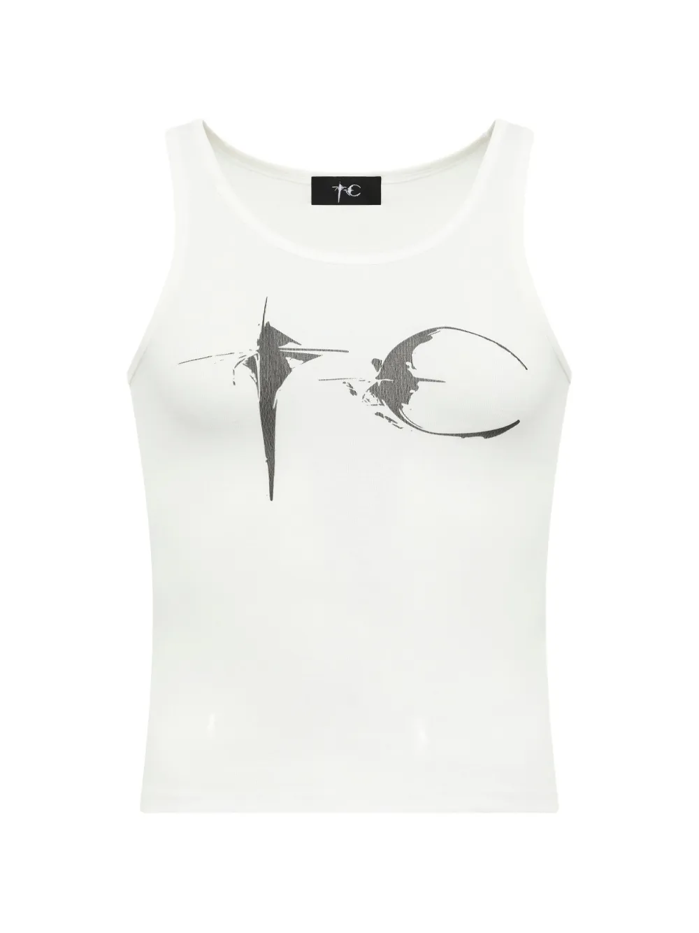 THUG CLUB graphic-print tank top - Bianco