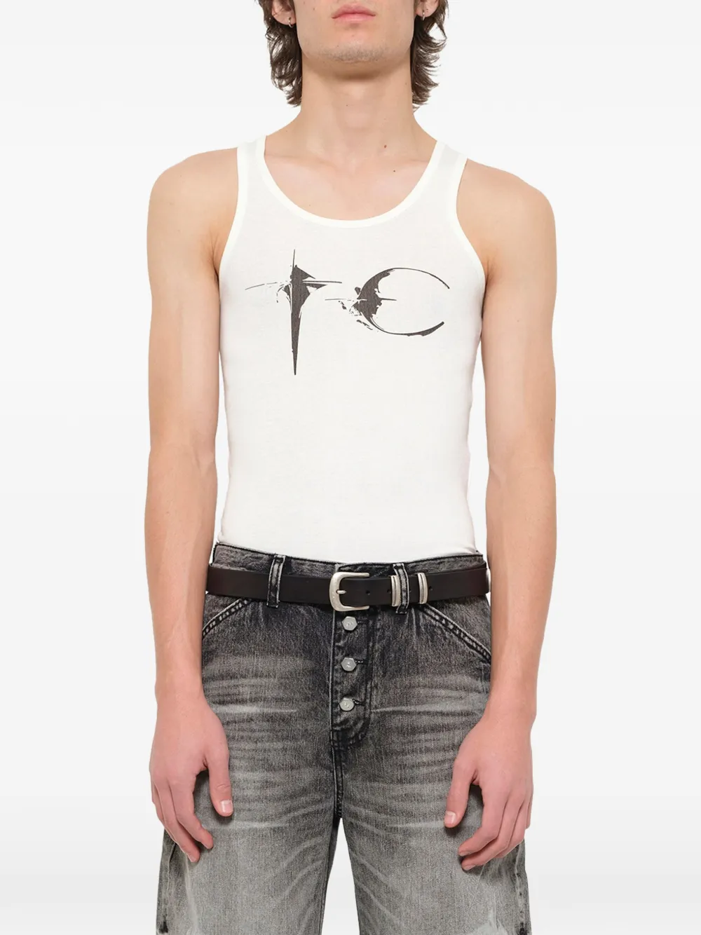 THUG CLUB Not Easy Tank Top | White | FARFETCH RO