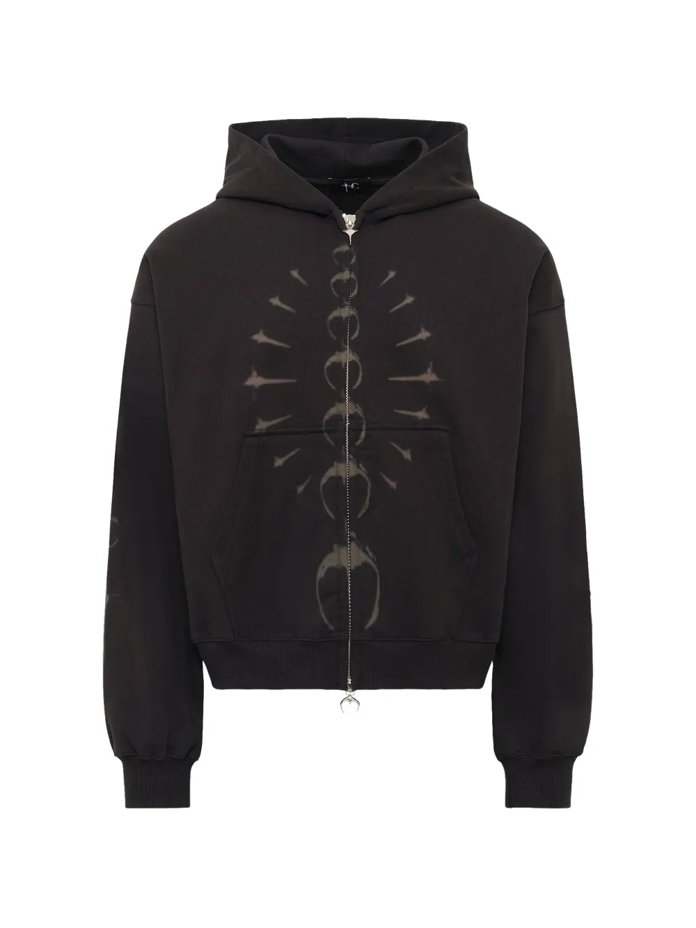 THUG CLUB TC Ribcage zip-up hoodie - Nero