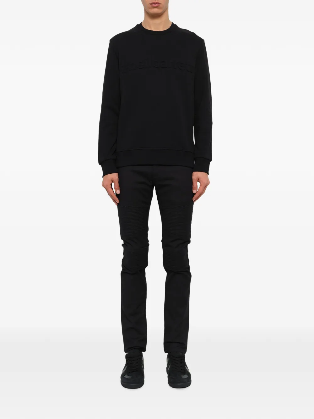 Neil Barrett Sweater met logo-reliëf Zwart