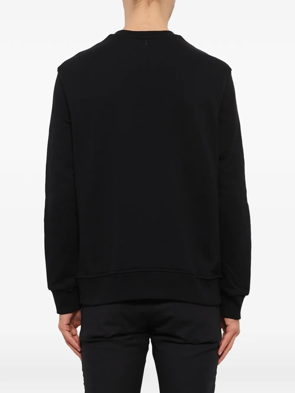Neil Barrett Sweater met logo-reliëf Zwart