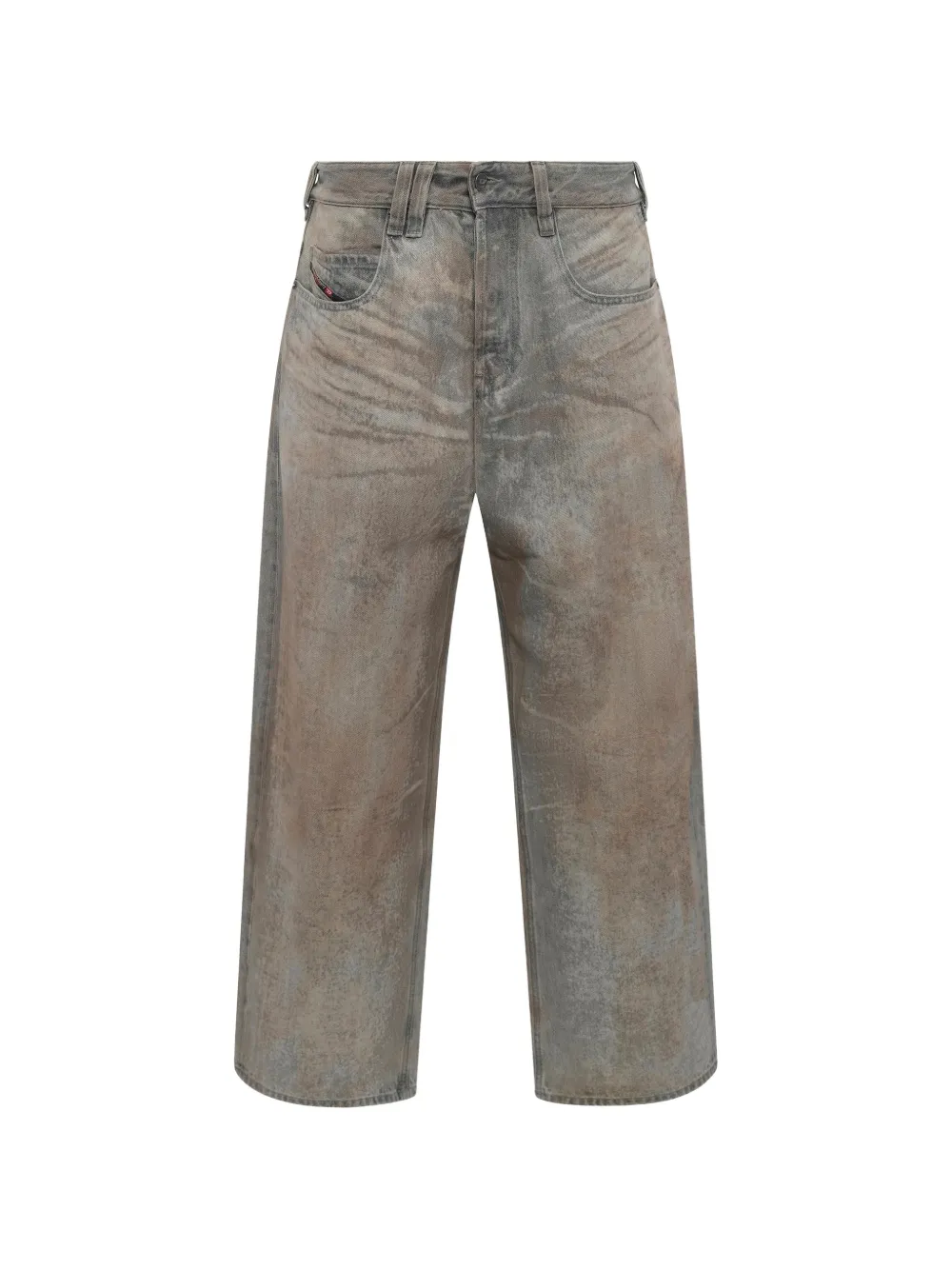 Diesel 1997 D-Eni-M-FSI2 distressed straight-leg jeans - Grau