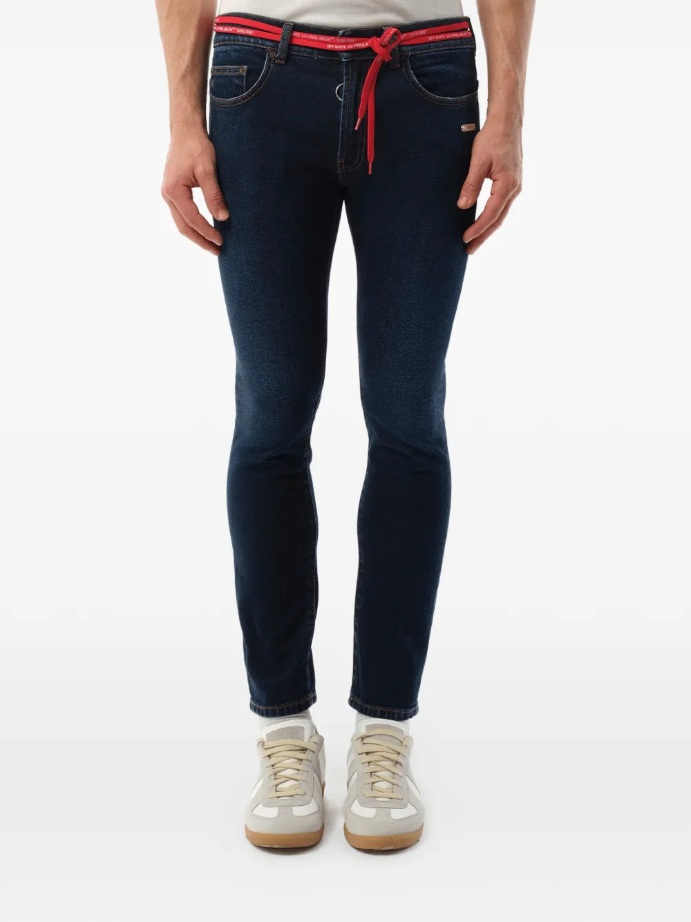Off-White skinny jeans - Blau