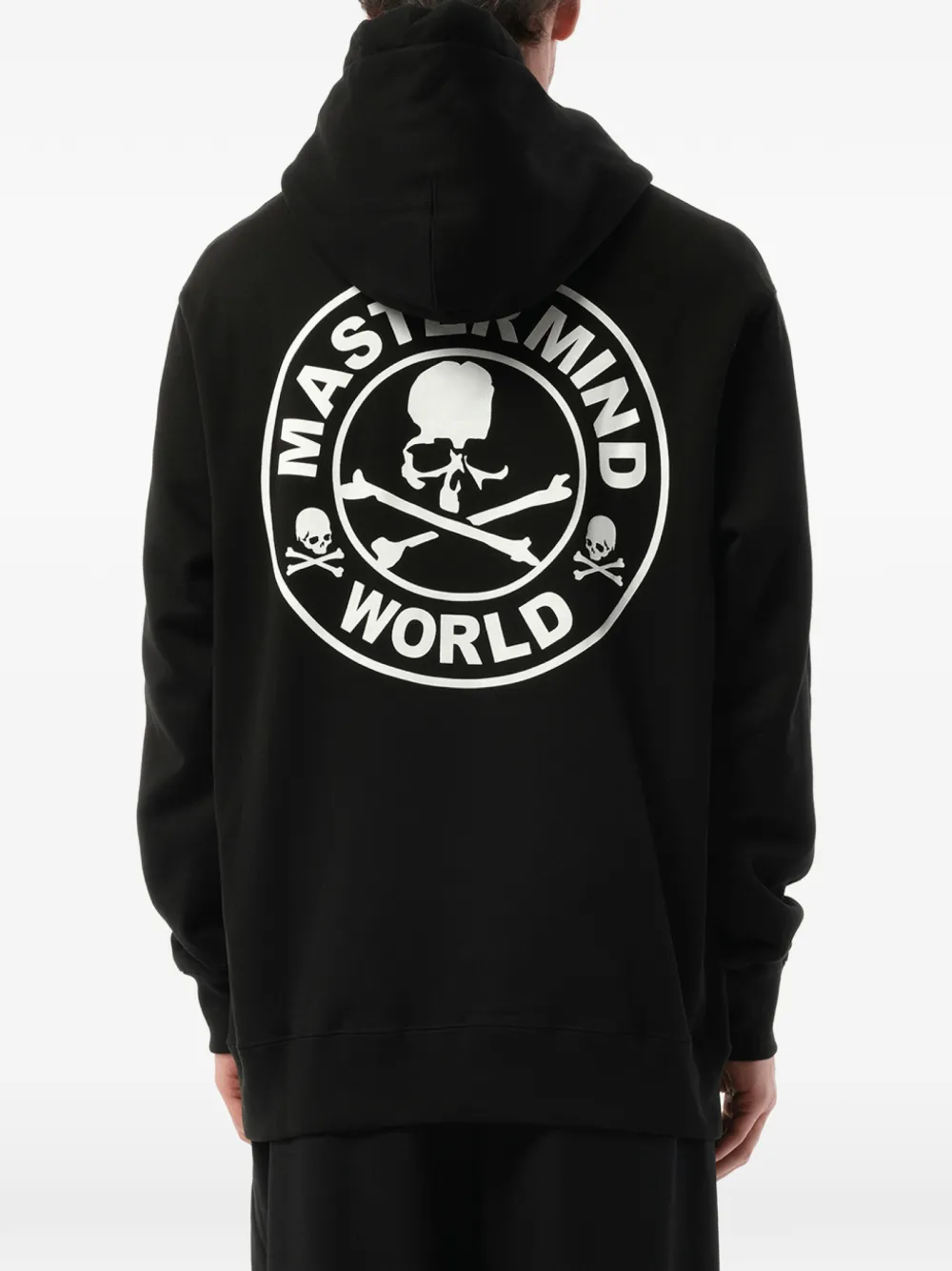 Mastermind Japan Hoodie met logoprint en trekkoord Zwart