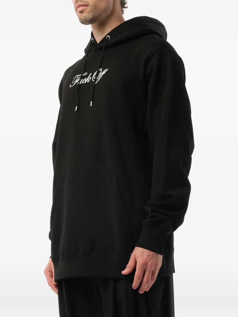 Mastermind Japan Hoodie met logoprint en trekkoord Zwart