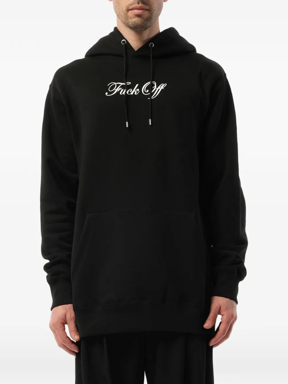 Mastermind Japan logo-print drawstring hoodie - Black