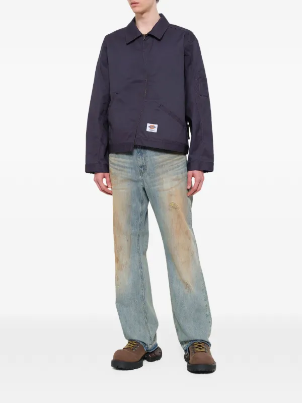 Undercover x Dickies curved-zip Shirt Jacket | Blue | FARFETCH ZA