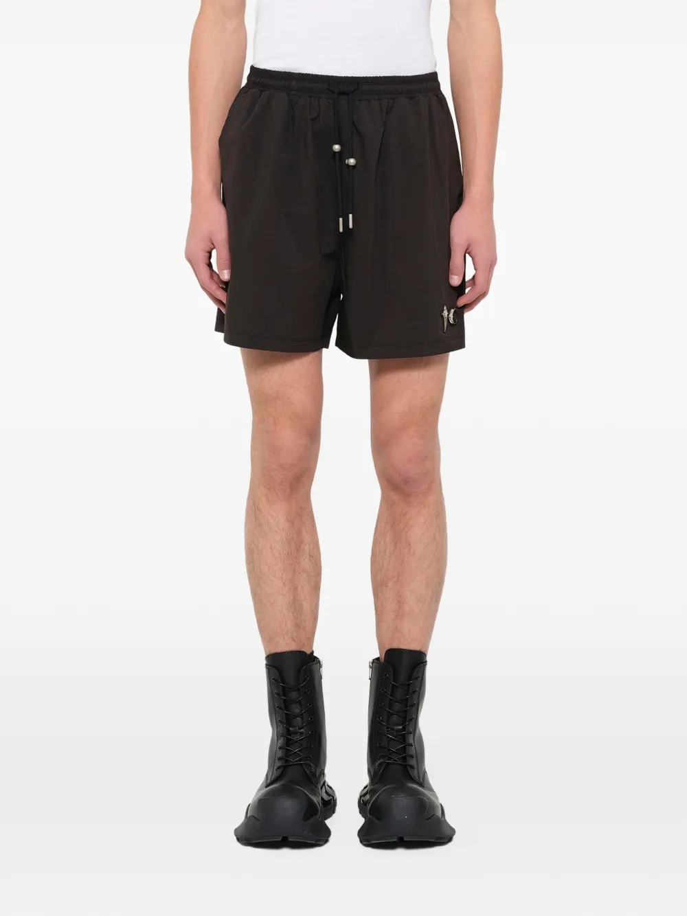 THUG CLUB TC Riding Skull hybride shorts Zwart