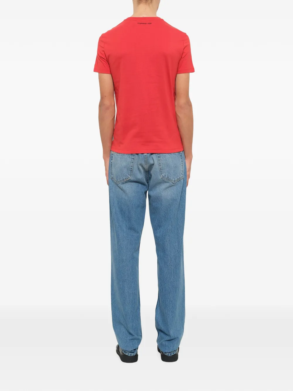 Neil Barrett T-shirt met tekst Rood