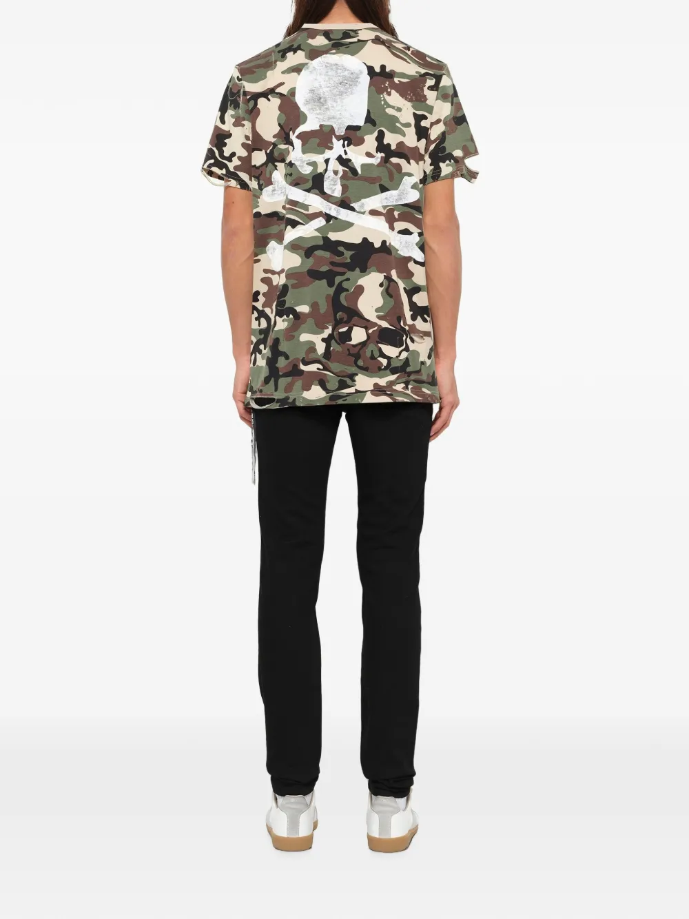 Mastermind Japan Gerafeld T-shirt met camouflageprint Groen