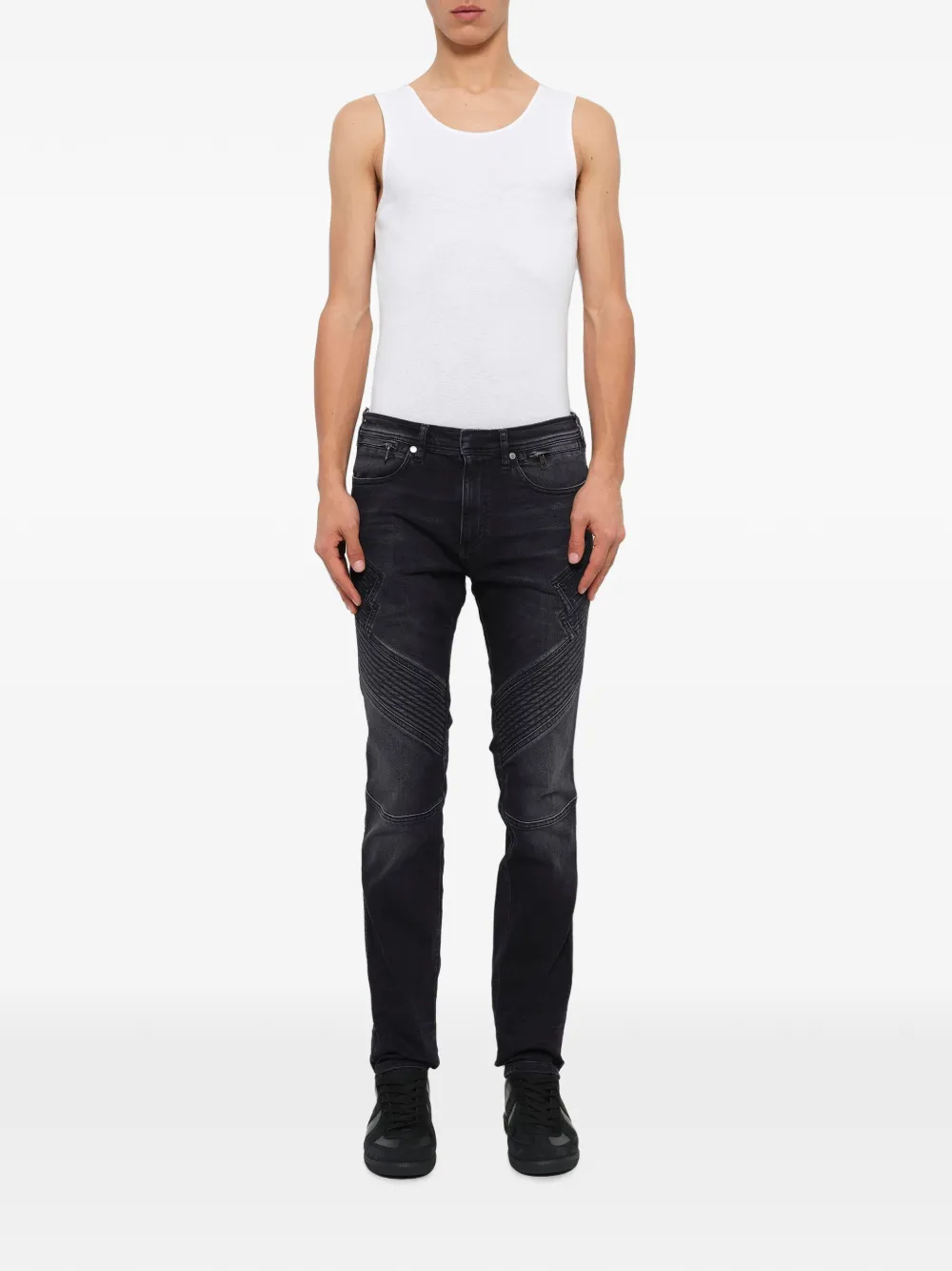 Neil Barrett slim-fit jeans Zwart