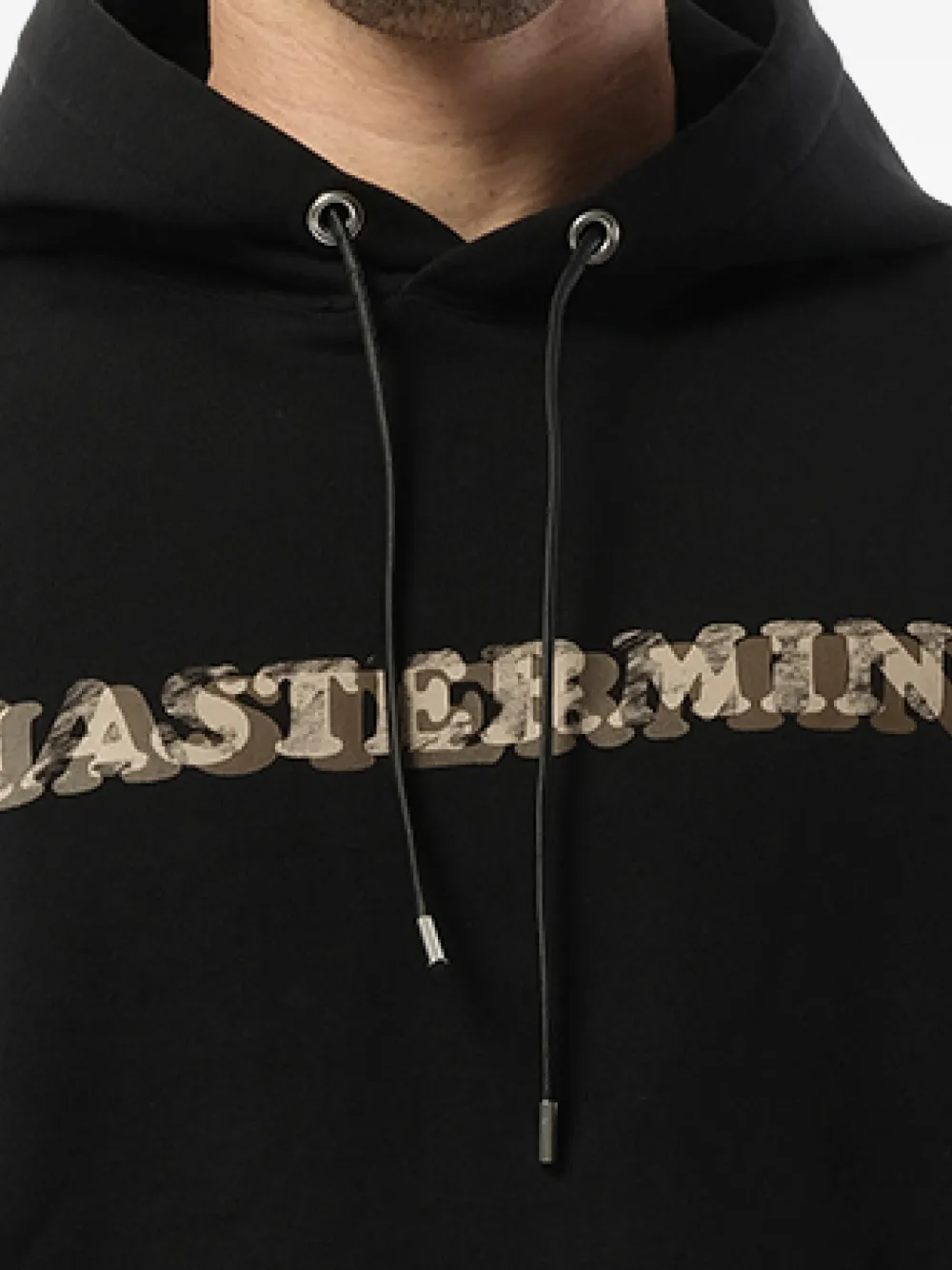 Mastermind Japan Hoodie met logoprint en trekkoord Zwart