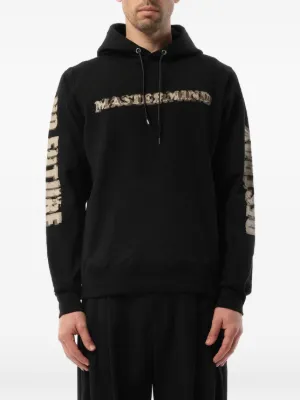 Mastermind Japan x Stüssy graphic-print Drawstring Hoodie | Black