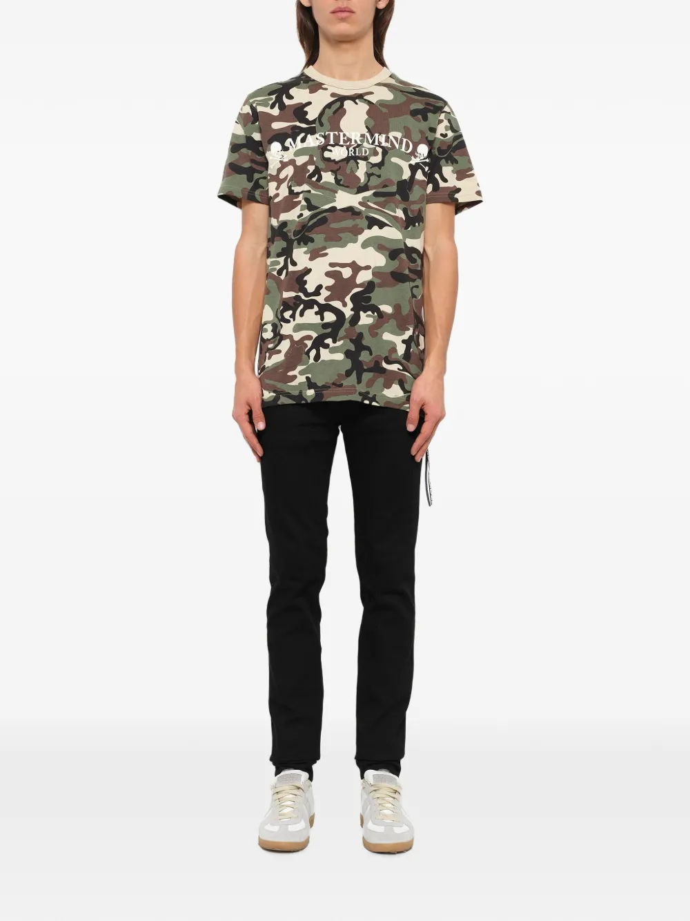 Mastermind Japan T-shirt met camouflageprint Groen