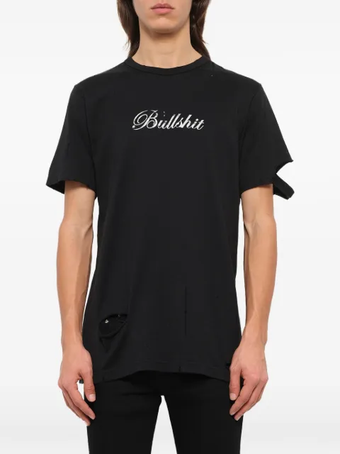 Mastermind Japan distressed logo-print T-shirt