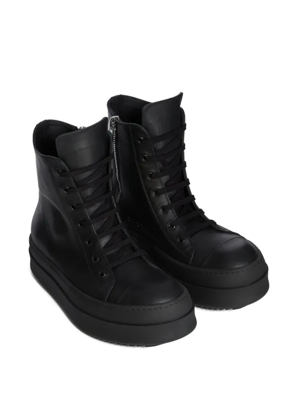Rick Owens Megabumper レザースニーカー | ブラック | FARFETCH JP