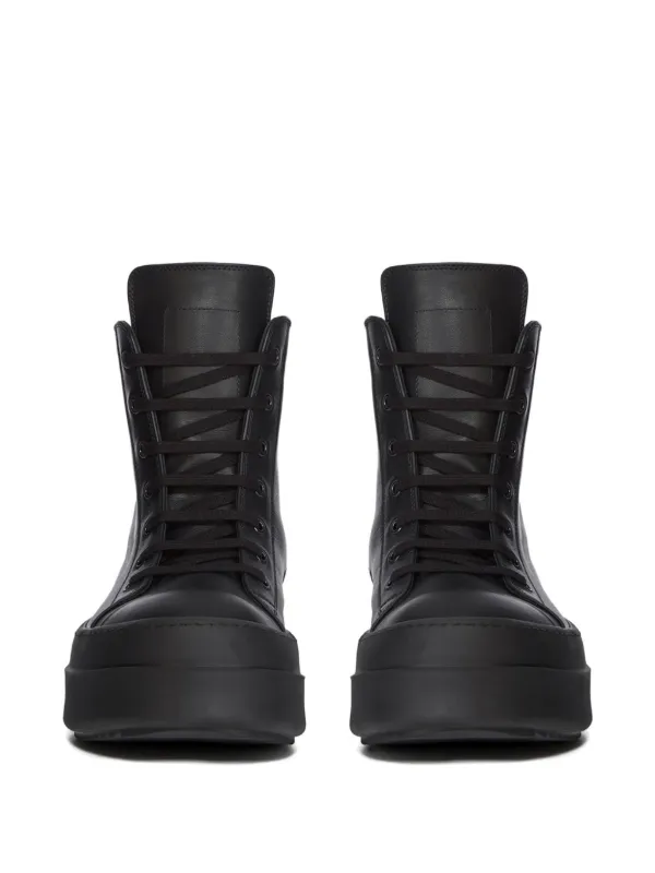 Rick Owens Megabumper レザースニーカー | ブラック | FARFETCH JP