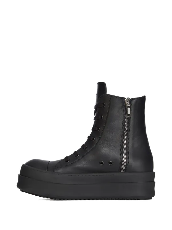Rick Owens Megabumper レザースニーカー | ブラック | FARFETCH JP