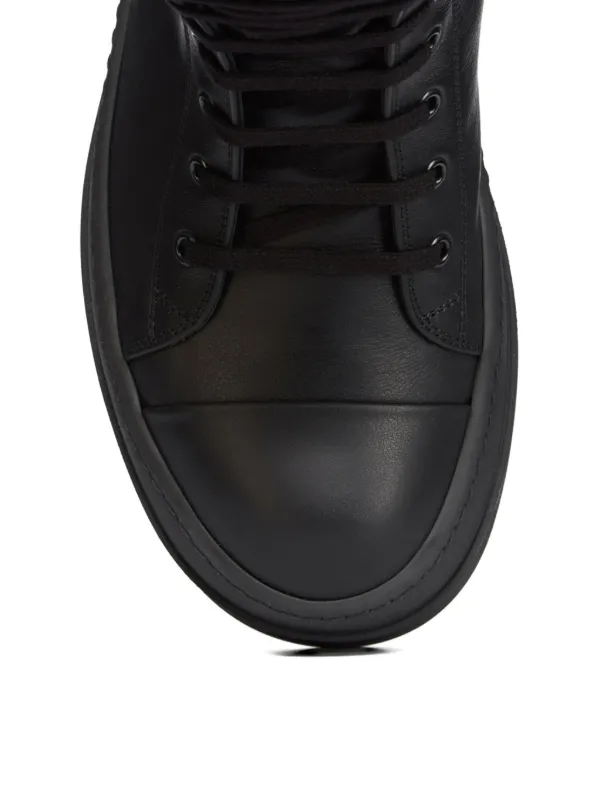 Rick Owens レザースニーカー Rick Owens Megabumper レザースニーカー | ブラック | FARFETCH JP