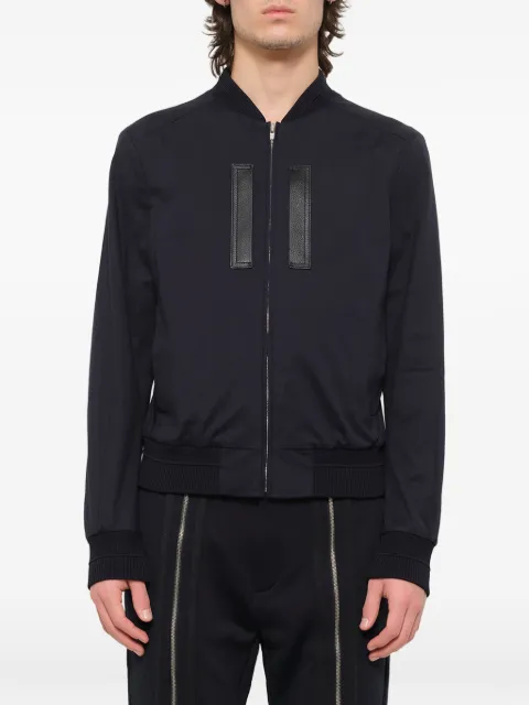 Juun.J leather-patch bomber jacket
