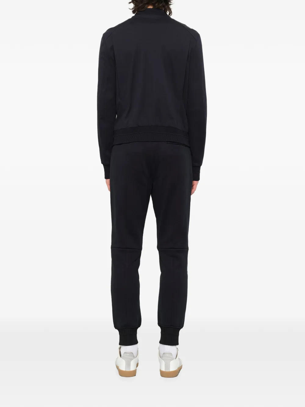 Juun.J Bomberjack met leren patch Blauw