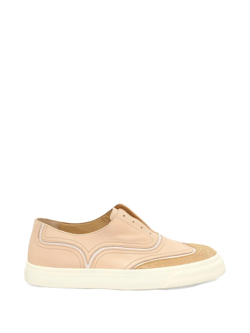 Giuseppe Zanotti crystal-embellished sneakers - Nude