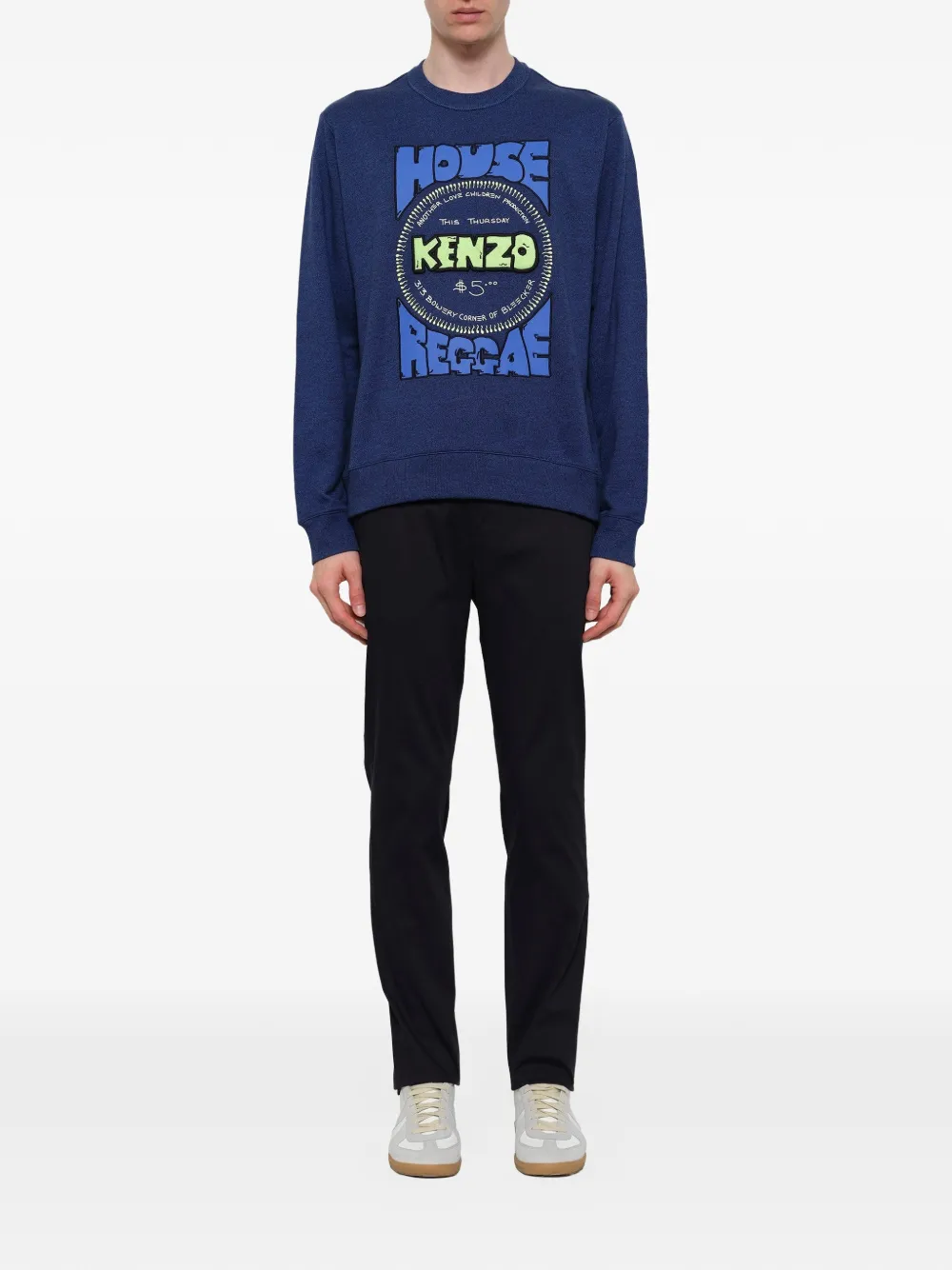 Kenzo Sweater met logoprint Blauw