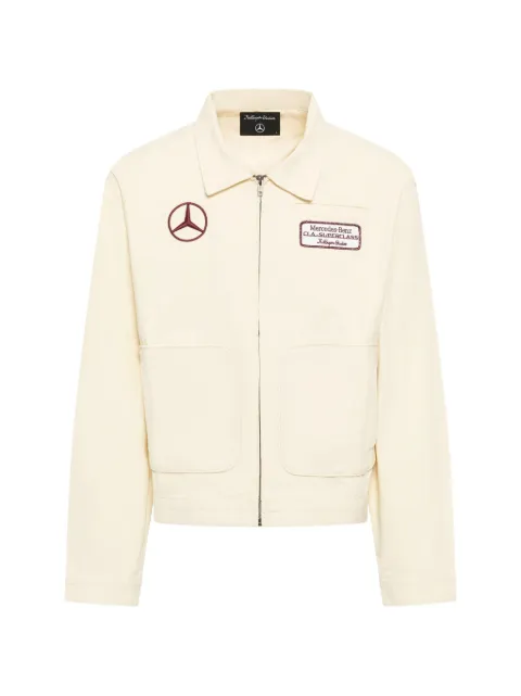 KidSuper x Mercedes Benz logo-patch lightweight jacket