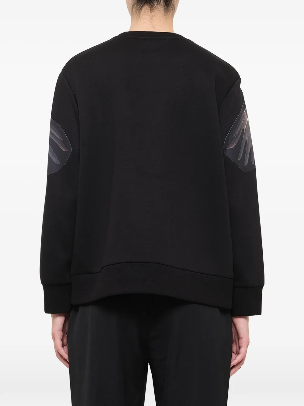 Neil Barrett eagle-print sweatshirt Zwart