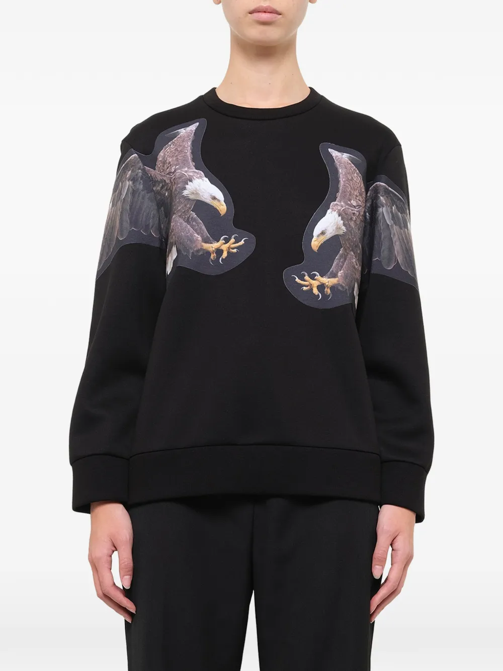 Neil Barrett eagle-print sweatshirt - Schwarz