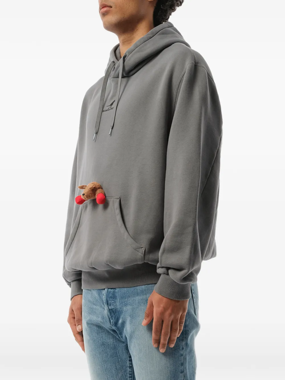 Doublet x Marais hoodie met borduurwerk Grijs