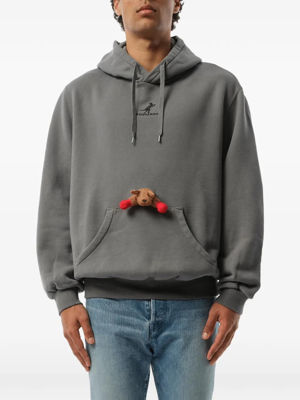 Doublet x Marais hoodie met borduurwerk Grijs