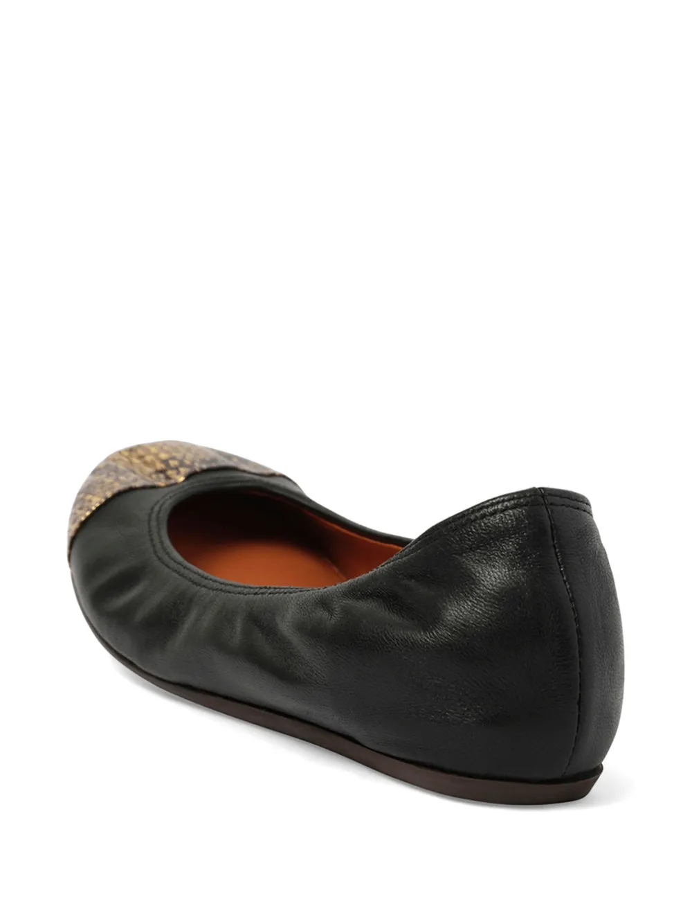 Lanvin Ballerina's met bewerkte neus Zwart