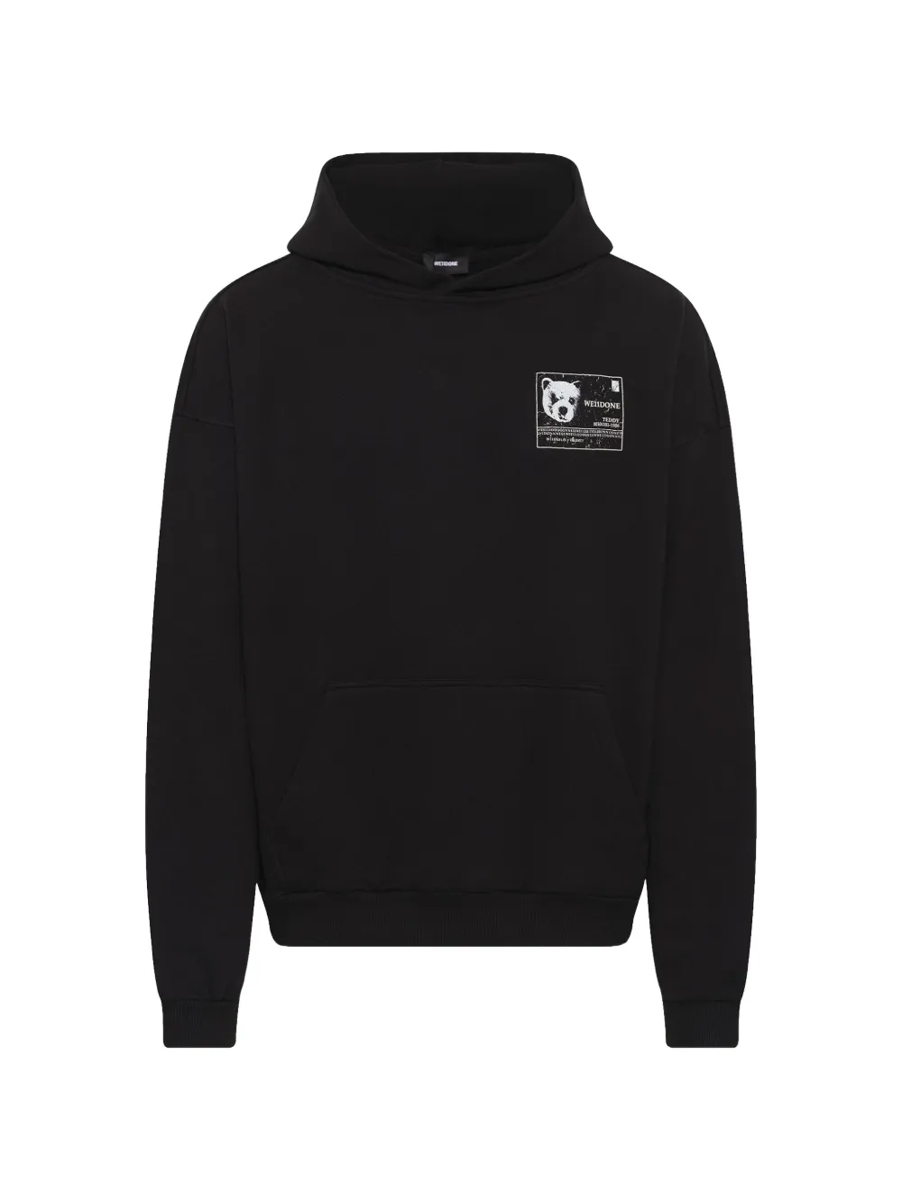 We11done DNA Teddy ID hoodie - Schwarz