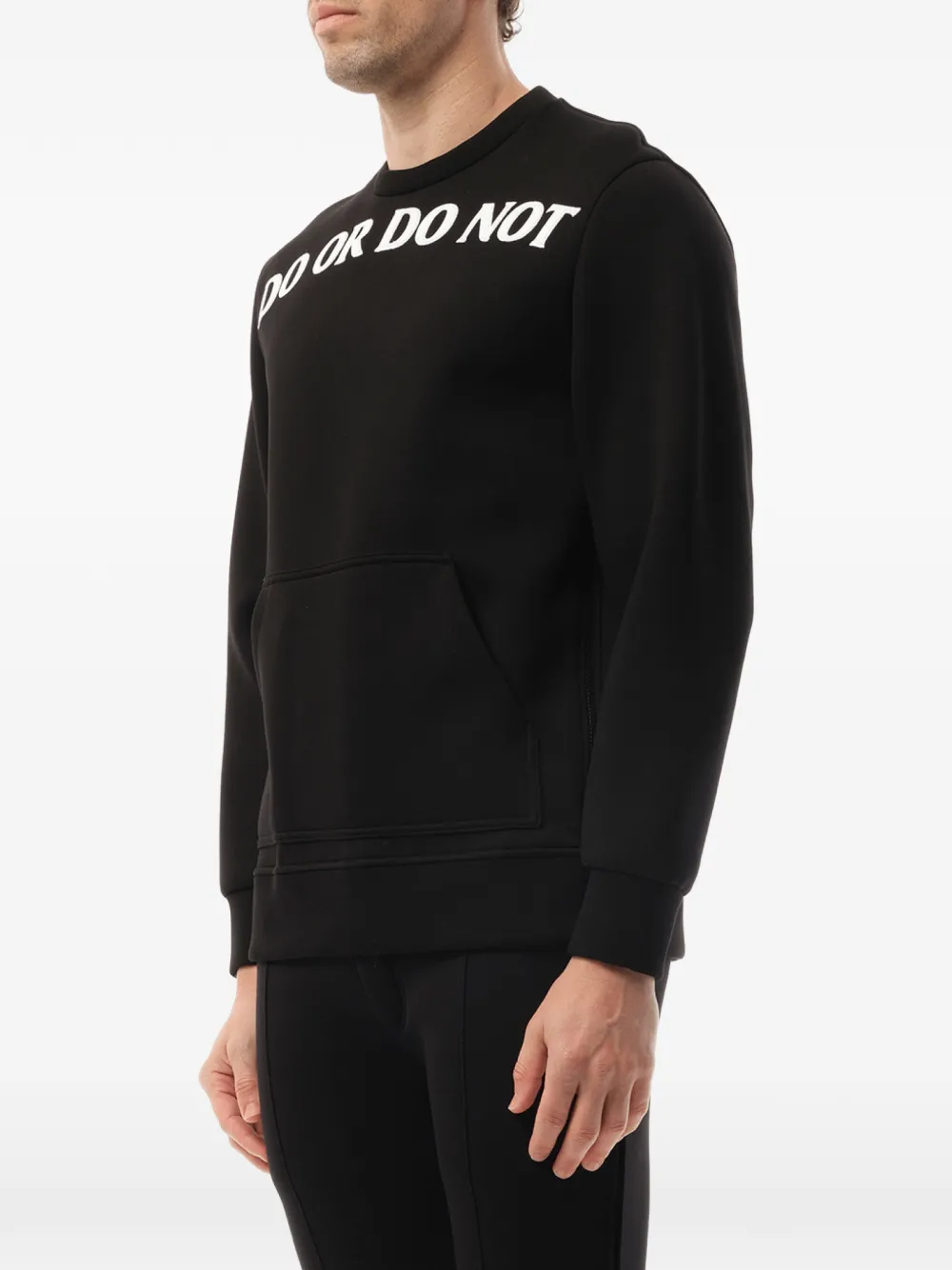  Neil Barrett Hoodie à Slogan Imprimé - Noir 