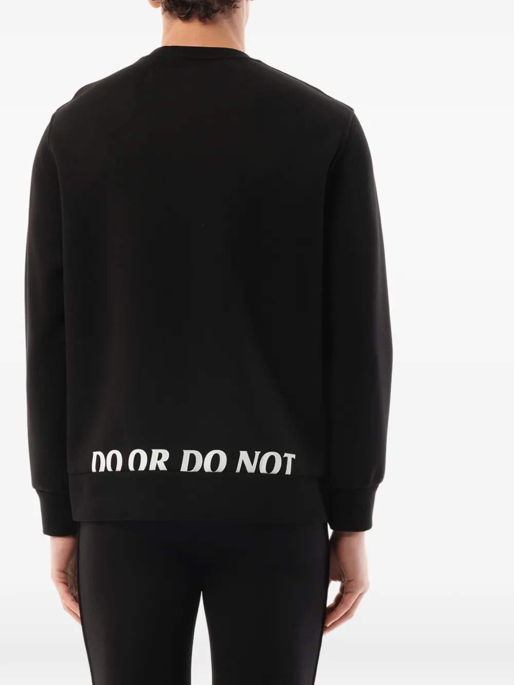 Neil Barrett Hoodie met slogan-print Zwart