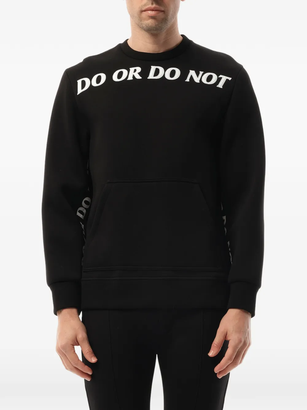 Neil Barrett slogan-print hoodie - Schwarz