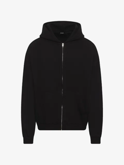 We11done logo zip-up hoodie