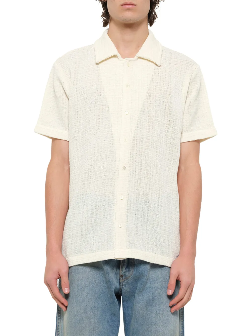 Maison Margiela Overhemd met knopen Wit