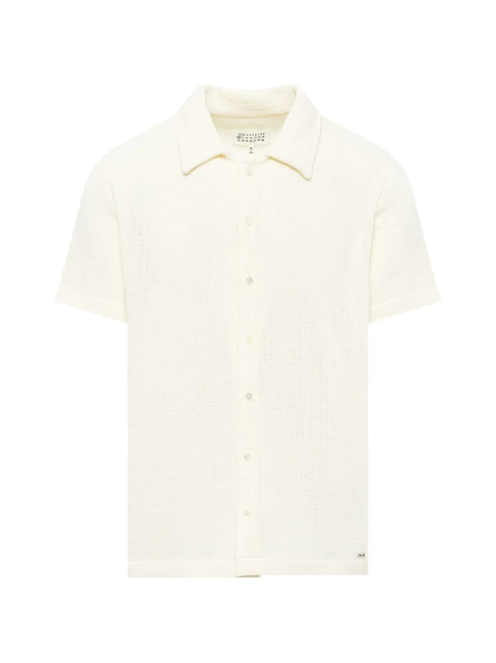 Maison Margiela short-sleeve button-front shirt - Bianco