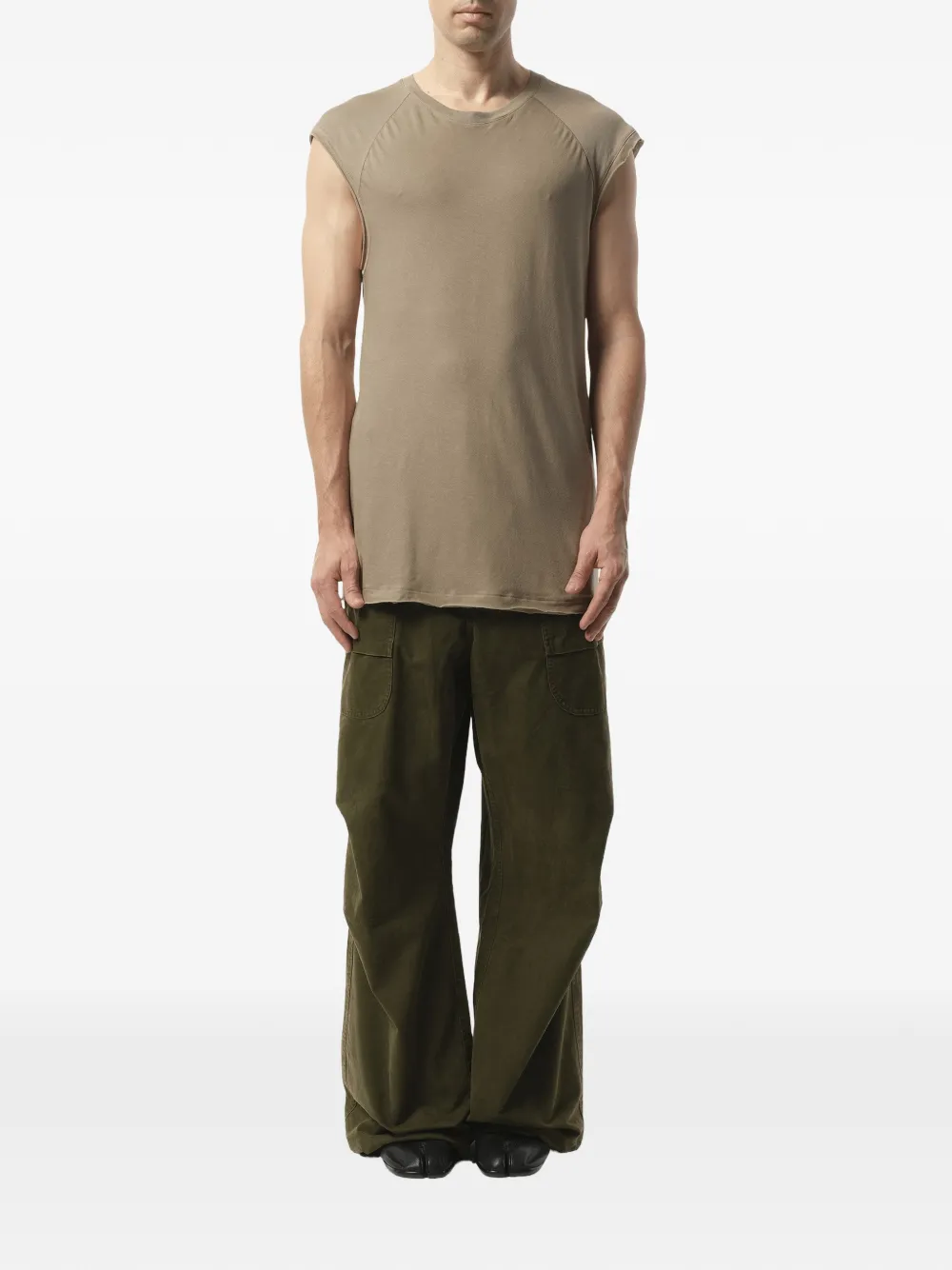 ENTIRE STUDIOS Tanktop met ronde hals Bruin