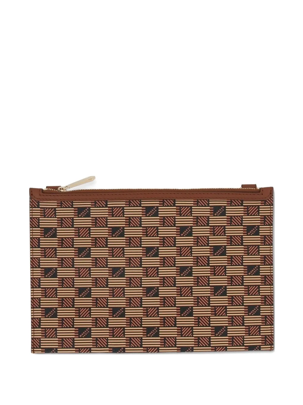 Moreau monogram-pattern grained-leather wallet - Toni neutri