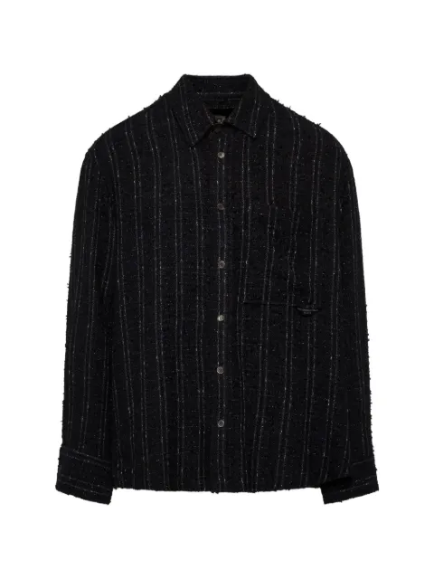Wooyoungmi tweed button-up shirt