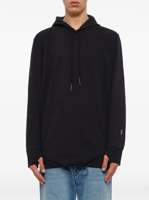 11 By Boris Bidjan Saberi mask-integrated thumbhole-cuff hoodie