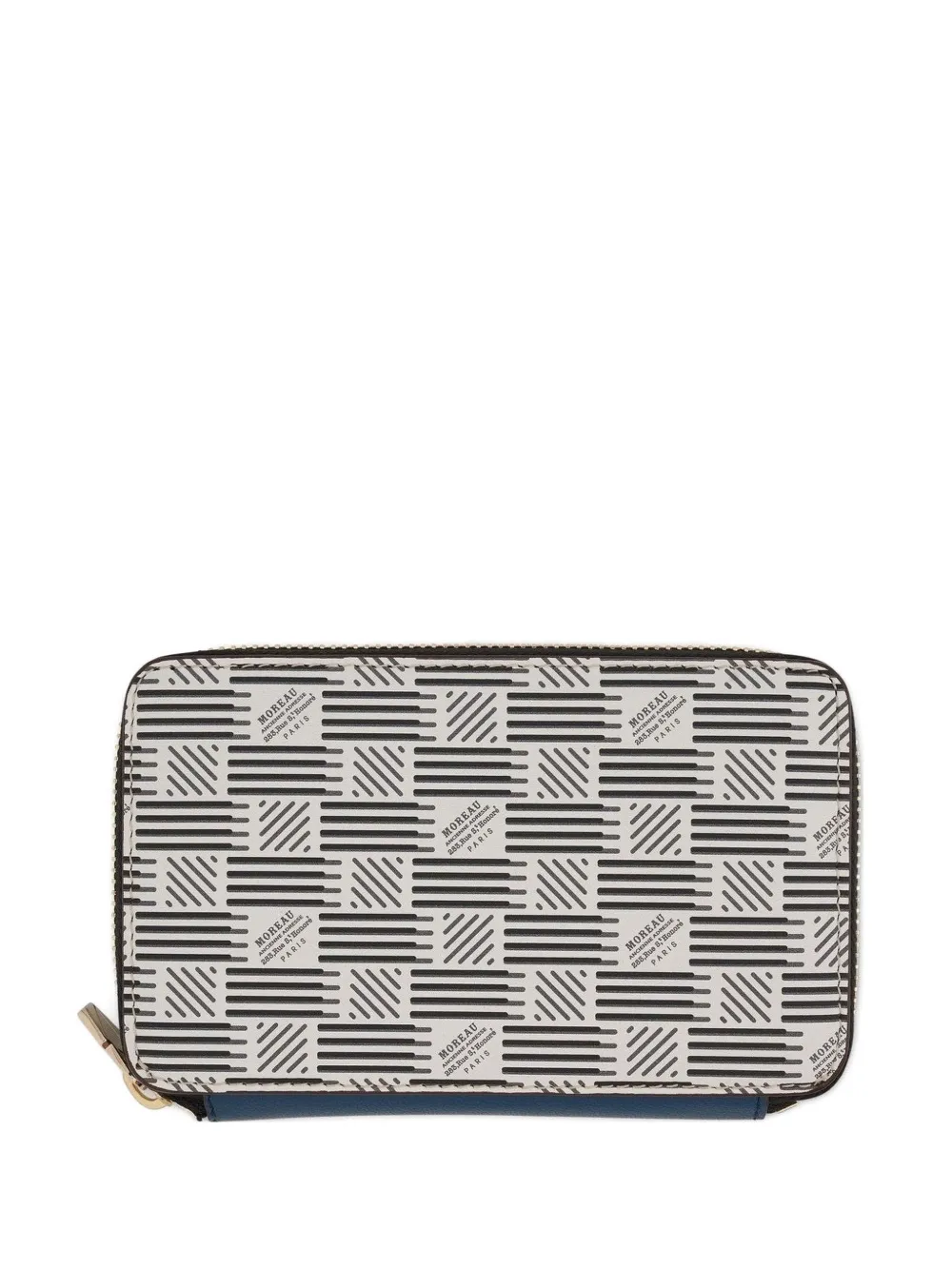 Moreau signature-motif zip-around wallet - Toni neutri