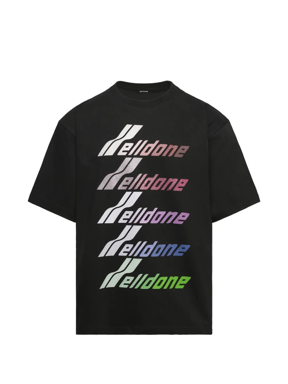 We11done multi-logo T-shirt - Nero