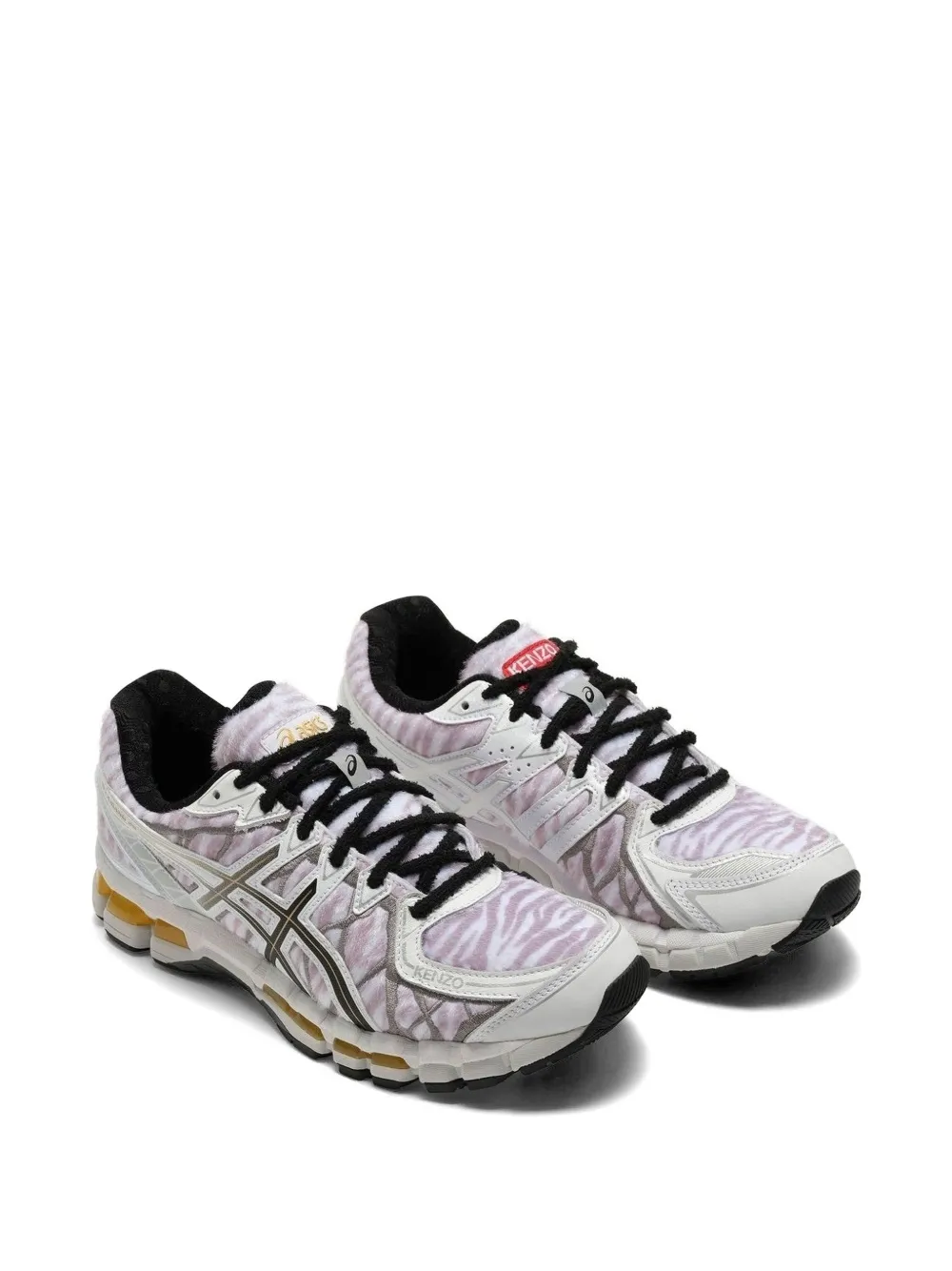 Kenzo x Asics Gel-Kayano 20 tiger-pattern sneakers Wit